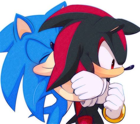 not as proud of this one but i figured id post it anyway gay poepl. . Sonadow ship